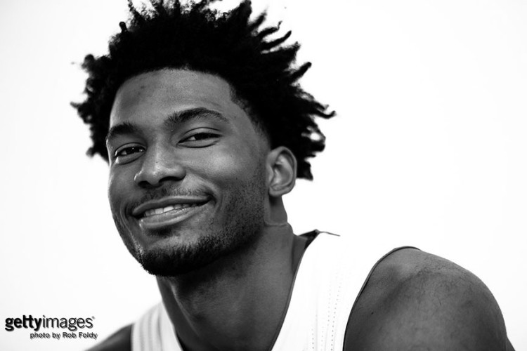 MIAMI, FL - SEPTEMBER 28: Justise Winslow #20 of the Miami Heat poses for a portrait during media day at AmericanAirlines Arena on September 28, 2015 in Miami, Florida. (Photo by Rob Foldy/Getty Images)