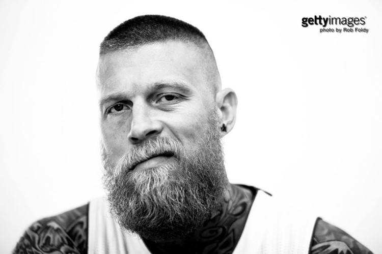 MIAMI, FL - SEPTEMBER 28: Chris Andersen #11 of the Miami Heat poses for a portrait during media day at AmericanAirlines Arena on September 28, 2015 in Miami, Florida. (Photo by Rob Foldy/Getty Images)