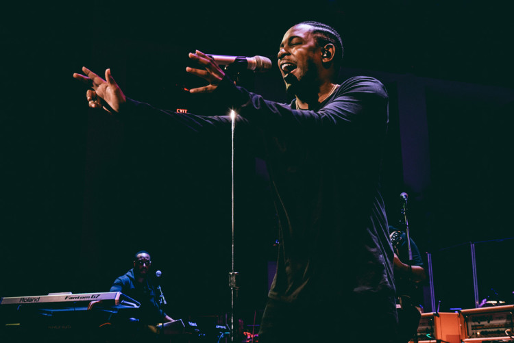 Kendrick Lamar performs at the Kennedy Center Concert Hall in Washington, D.C. (Photo by Jeff Lombardo)