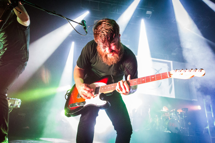 Tim McTague of Underoath performs on April 24, 2016 at Hard Rock Live in Orlando, Florida