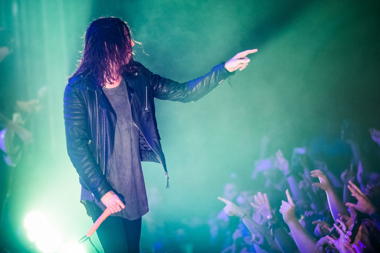 Spencer Chamberlain of Underoath performs on April 24, 2016 at Hard Rock Live in Orlando, Florida